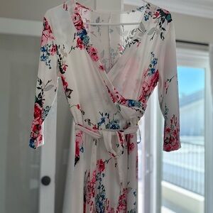 Floral Wrap Dress